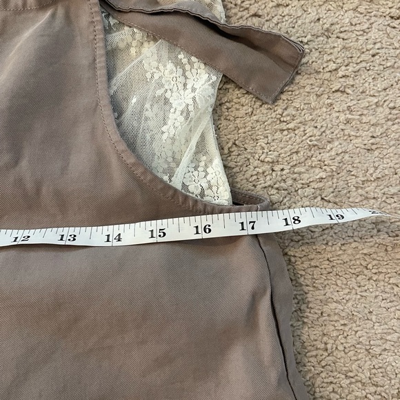 🌿EUC Women’s Forever 21 Adjustable Tie Overalls Beige Size Small Boho Style🌿 - Picture 8 of 11